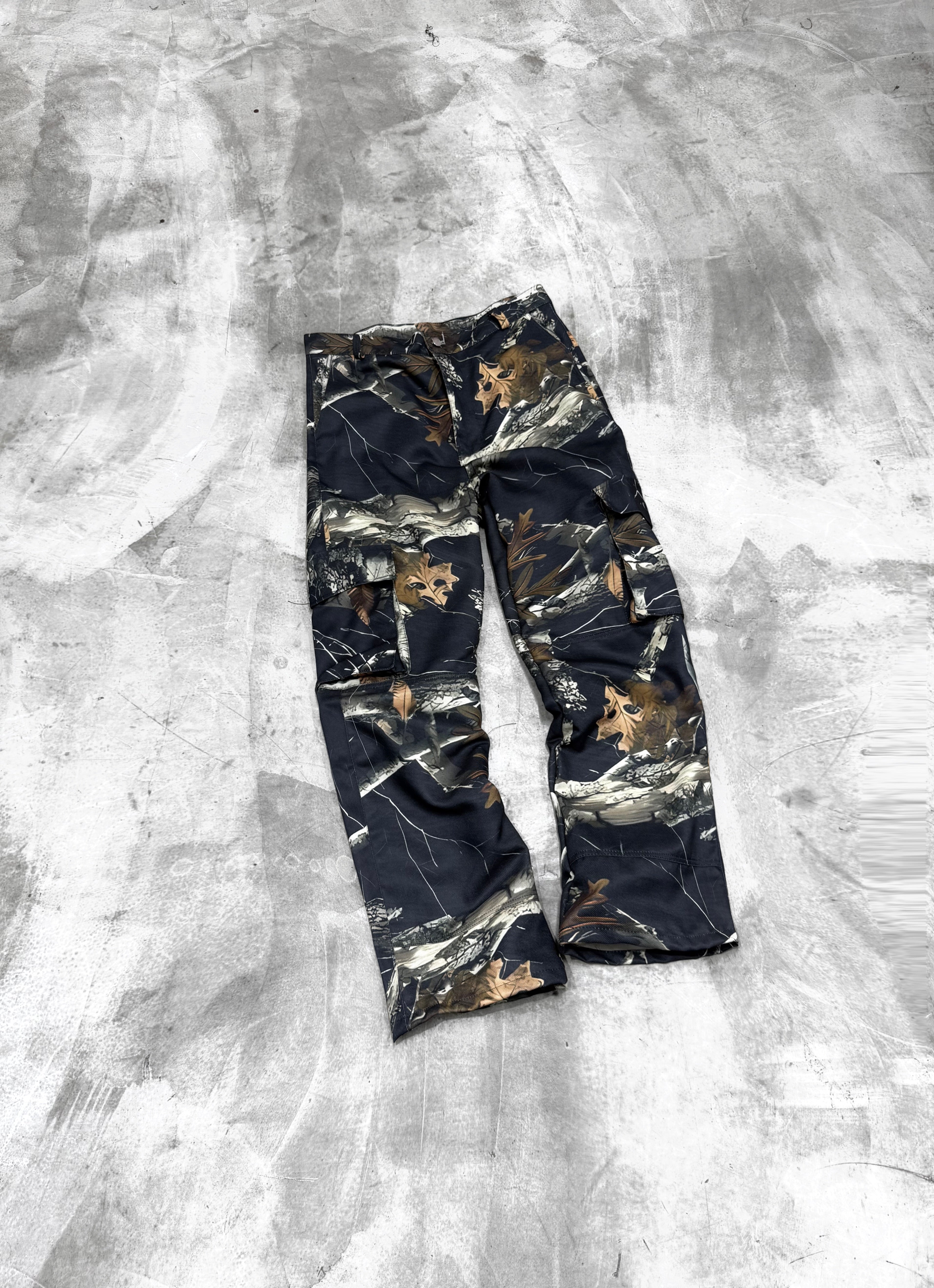 Pant Real Tree Forest Black