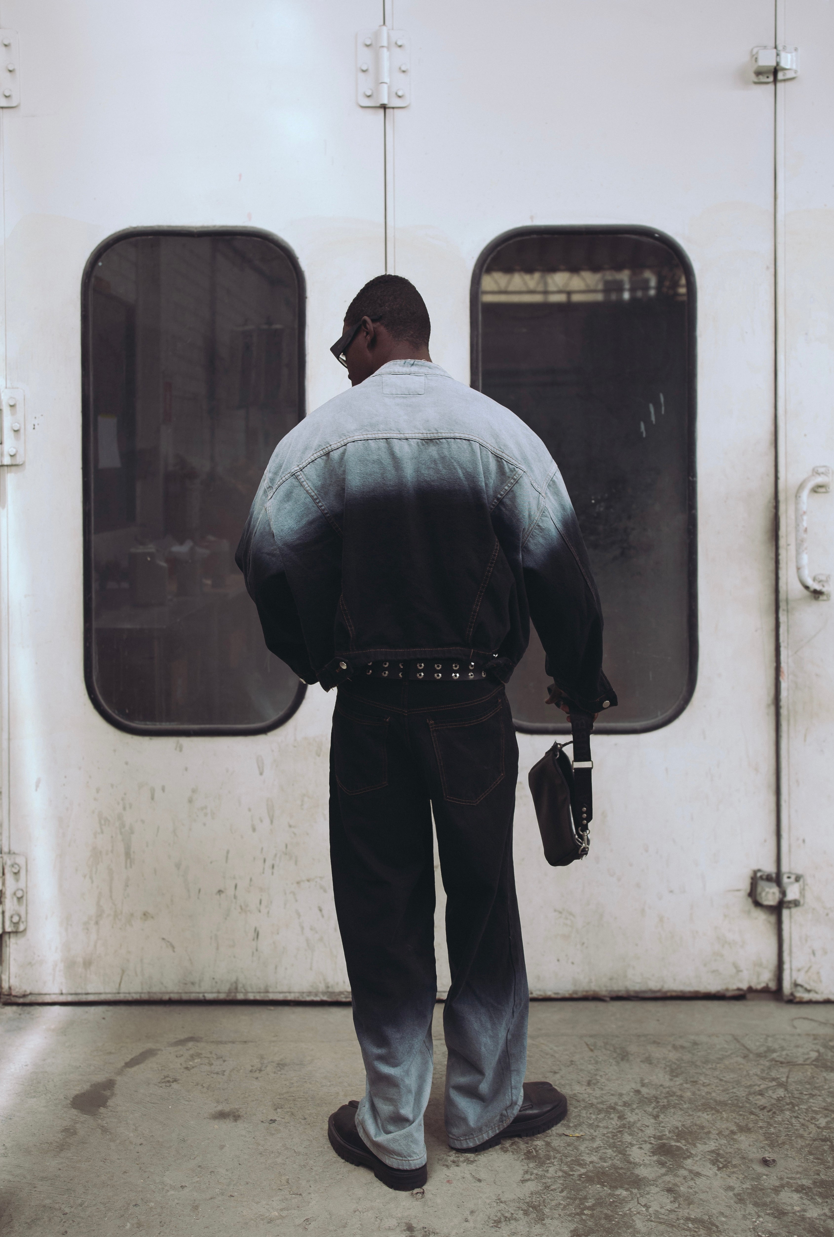 Wash Baggy Pant Cracked