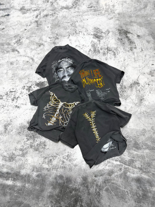 T-Shirt 2 PAC Culture & Skeleton Reversible