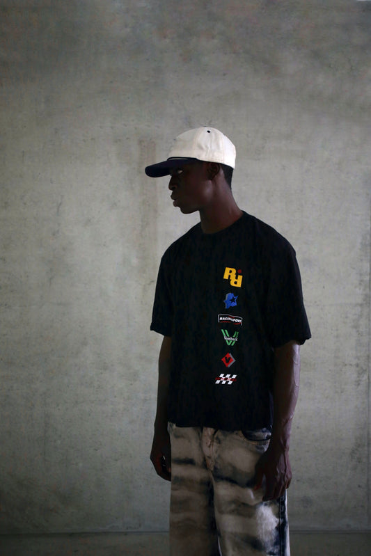 T- Shirt Logotype Patches Black