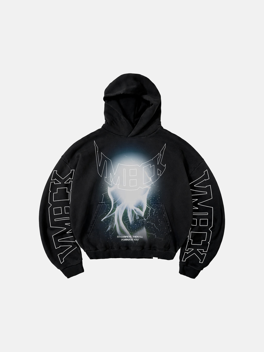 Hoodie Orion Hole Black Wash