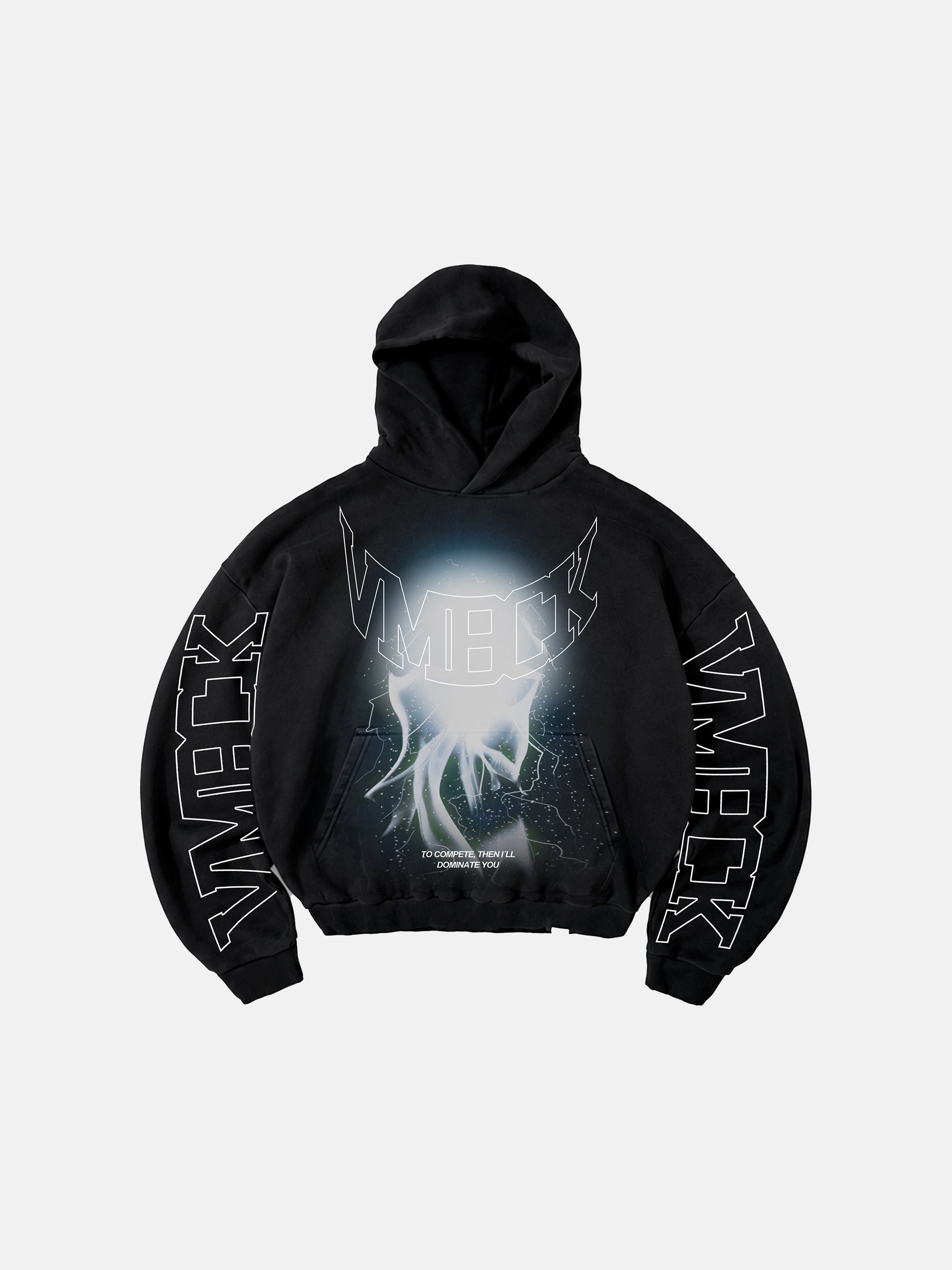 Hoodie Orion Hole Black Wash