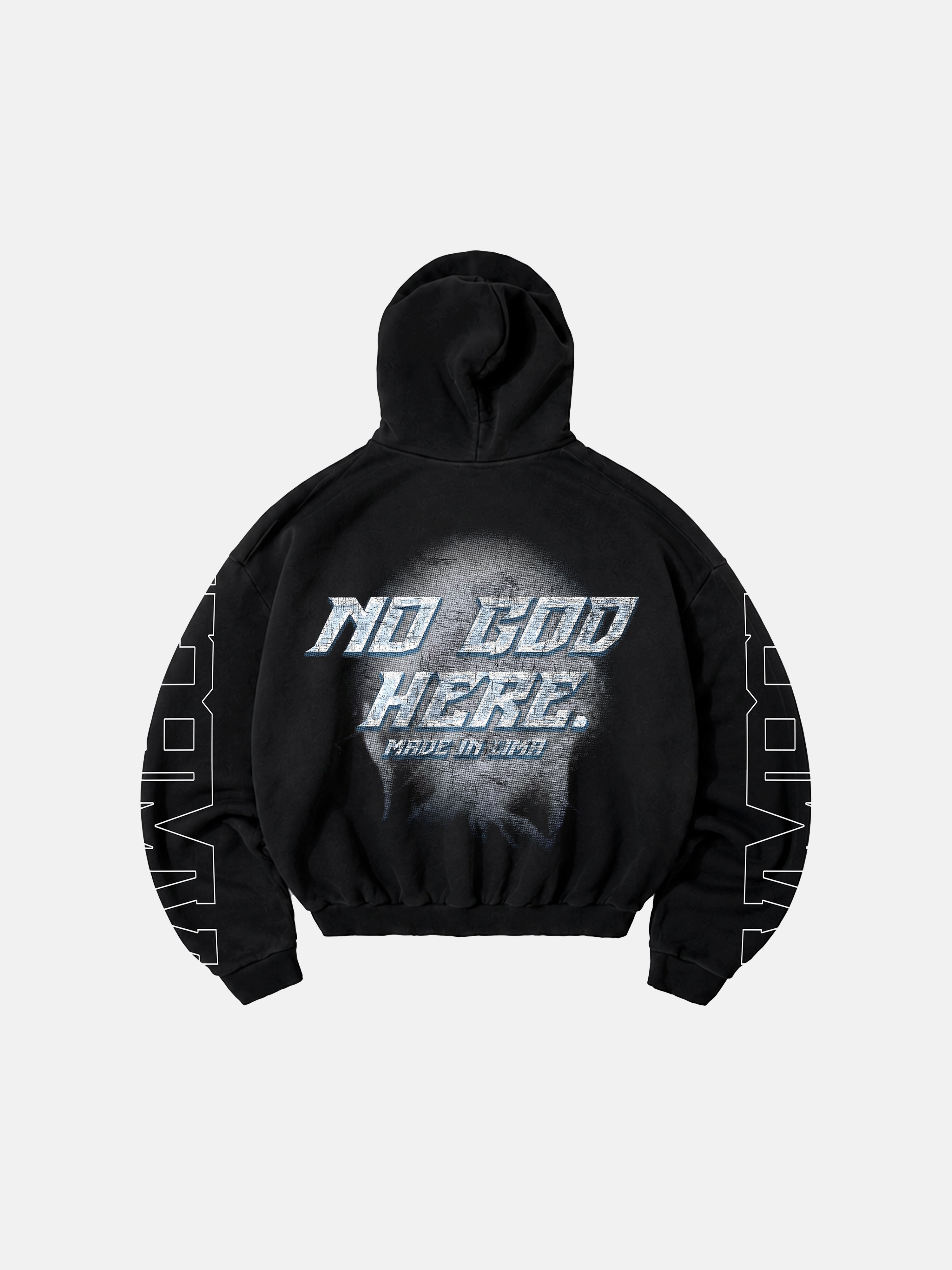 Hoodie Orion Hole Black Wash