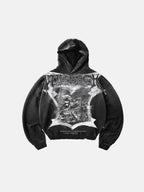 Hoodie Skull Chrome Wash