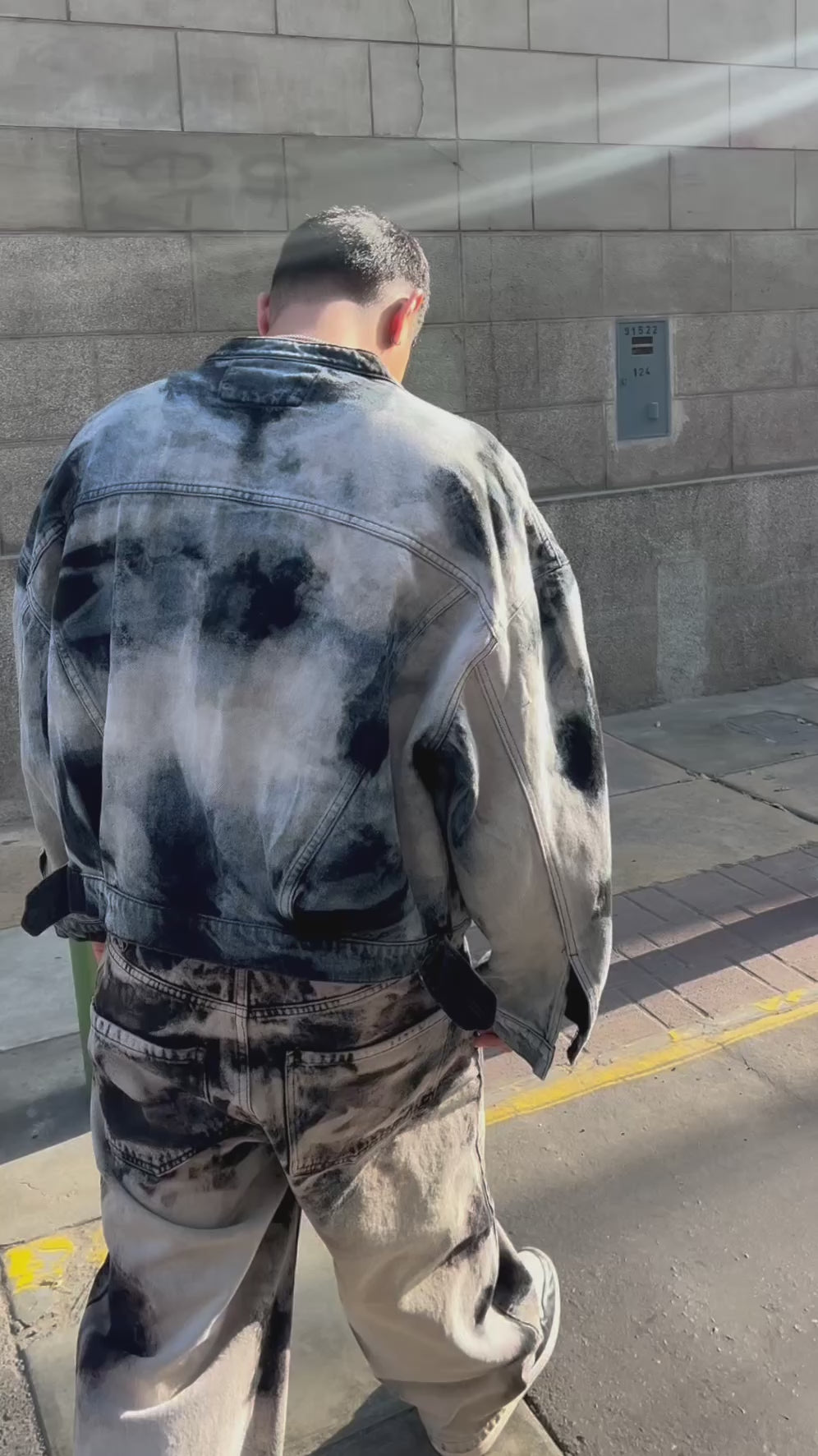 Jacket Racing SkyWhite Denim